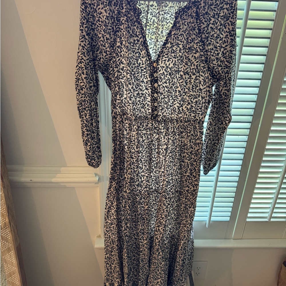 Faherty Phoebe Block Print Dress